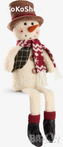 Снежен човек-45 см./коледен снежен човек/украса за Коледа, снимка 2 - Декорация за дома - 52099922