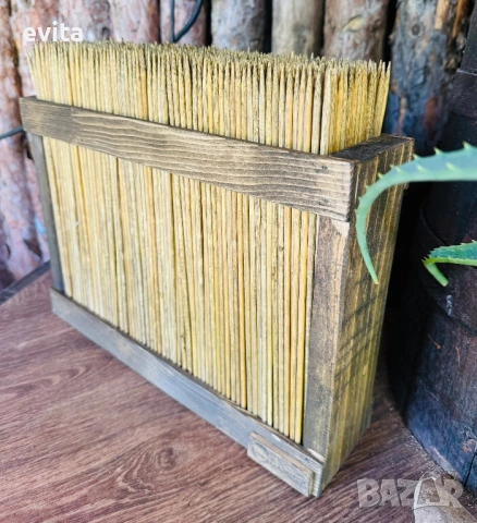 🌿 Уникални дървени стойки за ножове – ръчна изработка с характер, снимка 8 - Аксесоари за кухня - 38571562