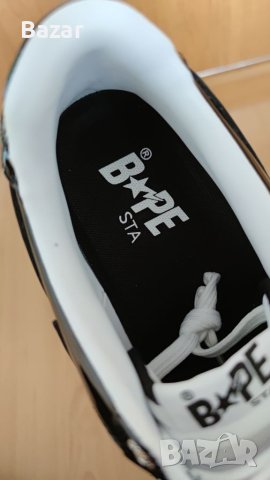 Bape Sta A Bathing Ape Metalic Black Нови Мъжки Кецове Маратонки Обувки Размер 43 Номер 27.5см , снимка 7 - Маратонки - 40715005