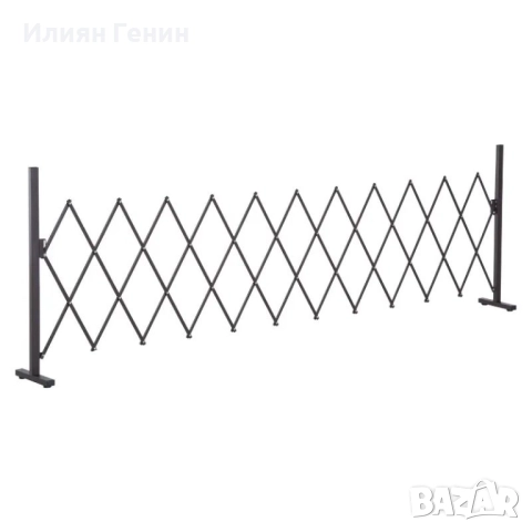Разтегателна градинска бариера Outsunny Scissor, 35-300 см