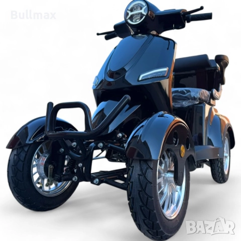  Електрическа Четириколка FM4 B4 1500W, 60V, Моторна Спирачка, Червена Перла, снимка 6 - Инвалидни скутери - 52570127