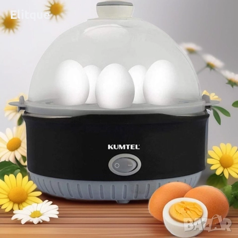 Яйцеварка с капацитет за 7 яйца и мерителна чаша KUMTEL, снимка 4 - Друга електроника - 52854927
