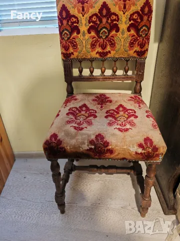 Стар кухненски стол , снимка 2 - Антикварни и старинни предмети - 49226378