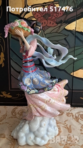 Порцеланова фигура" Maku" Franklin mint , снимка 3 - Антикварни и старинни предмети - 51789449