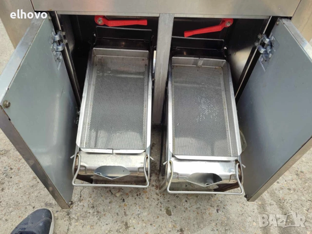 Професионален двоен фритюрник Nuova Elframo-трифазен, снимка 5 - Друго търговско оборудване - 50654233