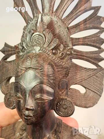 абаносова статуетка екзотична танцьорка 23/5, снимка 5 - Статуетки - 49341143