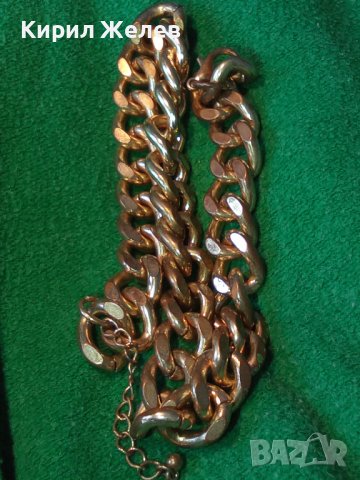 МАСИВЕН ДЕБЕЛО ПОЗЛАТЕН ЛАНЕЦ ВЕРИЖКА СИНДЖИР КЮСТЕК от НЕРЪЖ СТОМАНА ЗДРАВА КЛАСИЧЕСКА ПЛЕТКА 31400, снимка 18 - Колиета, медальони, синджири - 37995907