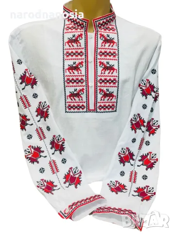 МЪЖКА РИЗА С БРОДИРАНА ШЕВИЦА - Модел 31, снимка 3 - Други - 49201491