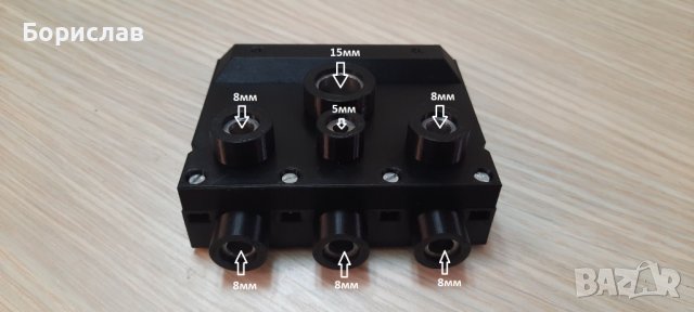 Шаблон за пробиване минификс с метални втулк