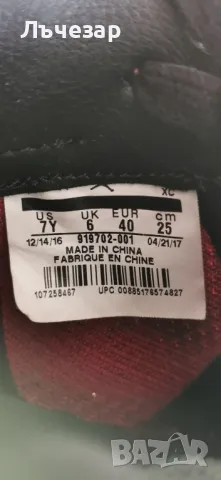 Nike Air Jordan 1 Retro High Flyknit Bred номер 40, снимка 9 - Маратонки - 48108751