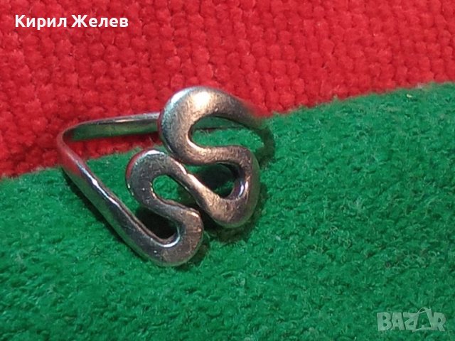 ФЕШЪН АРТ ПОСРЕБРЕН СТОМАНЕН ПРЪСТЕН с ПЕЧАТ 925 БИЖУ от БЛАГОРОДНА НЕРЪЖДАЕМА СТОМАНА 26332, снимка 3 - Пръстени - 39969276