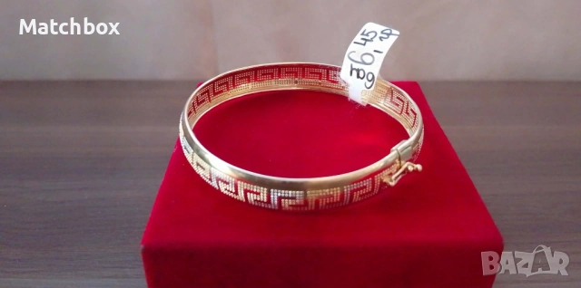 Златни гривни , обеци 14 карата 585 , снимка 4 - Гривни - 51919288