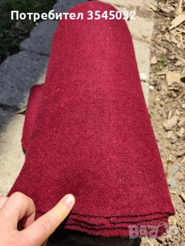 Вълнен плат (шаяк) цвят бордо 