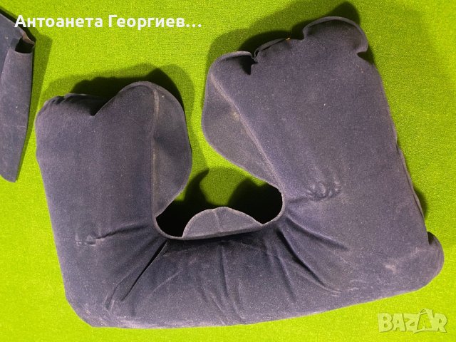 Надуваема възглавница за врат, за пътуване, снимка 1