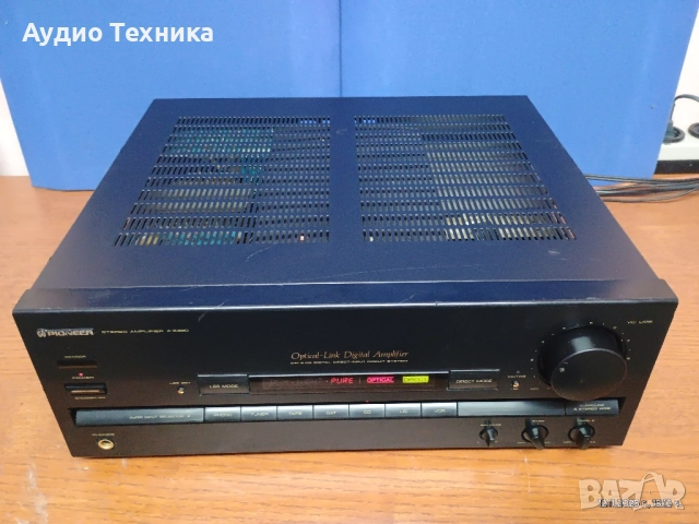 Стерео усилвател PIONEER A-Z360. Оптичен вход и няколко режима включително съраунд ефект , снимка 3 - Ресийвъри, усилватели, смесителни пултове - 52393986