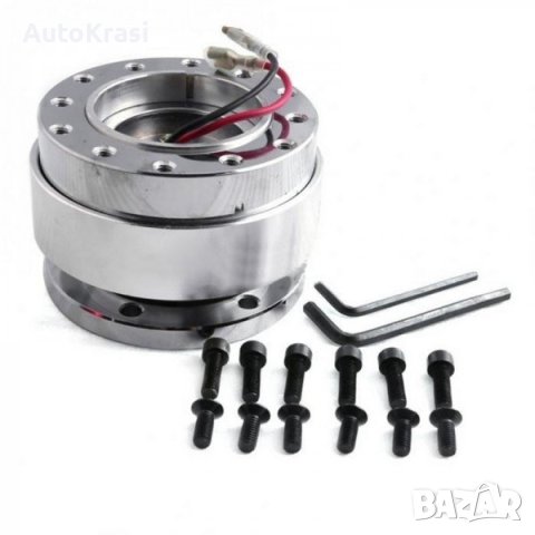 Фланец /бърза връзка за волан/ на МПС - сив - 10030