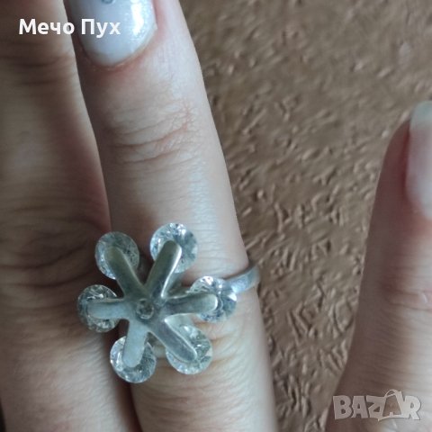 Сребърен пръстен (210), снимка 7 - Пръстени - 44338631