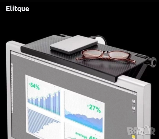 Настолна стойка за екран тип рафт, снимка 5 - Други стоки за дома - 52901554