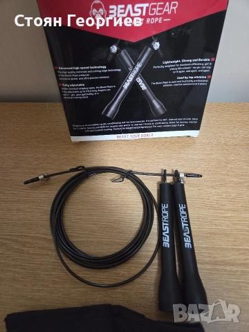 Въже за скачане Beast Gear, въжета за скачане Steel Speed Fitness,Скоростно въже за скачане , снимка 2 - Фитнес уреди - 52958888