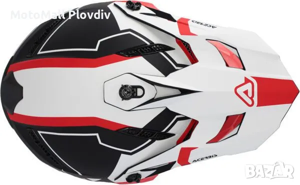 КАСКА Acerbis PROFILE 5 WHITE/RED, снимка 4 - Аксесоари и консумативи - 49127752