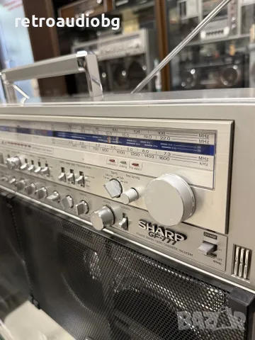🔈Колекционерски ретро радиокасетофон SHARP GF-777 - Boombox - профилактиран🔉, снимка 4 - Радиокасетофони, транзистори - 55753030