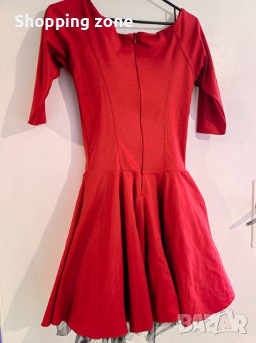 Кукленска рокля в червено с тюл , снимка 2 - Рокли - 40381840