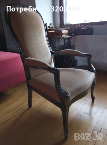 Продавам кресло от масив , снимка 2 - Столове - 53133588