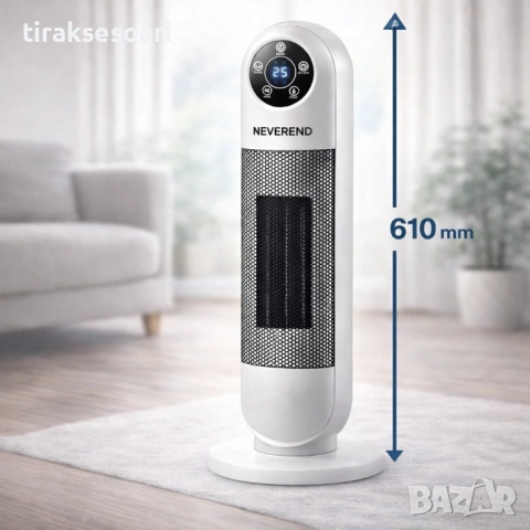 Духалка NEVEREND 2000W с въртене и LED дисплей – ПРОМО, снимка 2 - Други стоки за дома - 53228648