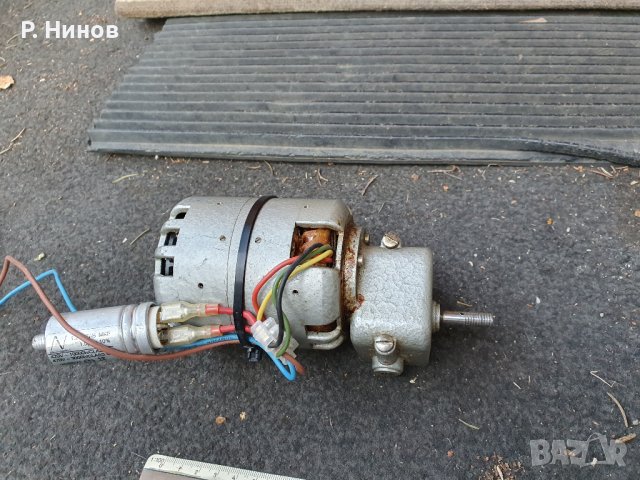 Монофазен ел.двигател / електромотор с редуктор 5 оборота в минута, снимка 2 - Електродвигатели - 41798923