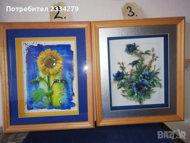 Релефни картини, авторски оригинални скулптурнаи картини с техника КВИЛИНГ. , снимка 7 - Картини - 49306579