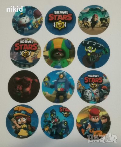 Брау Старс Brawl Stars Бролстарс ядивни вафлена хартия фондан фонданова украса торта ядлива принт, снимка 2 - Други - 38975713