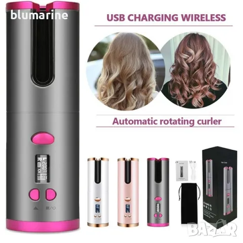 Безжична автоматична маша за коса, снимка 3 - Маши за коса - 50169495