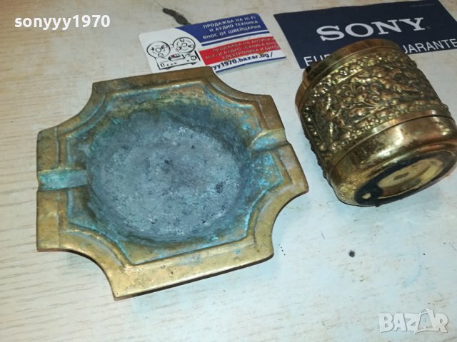 ПЕПЕЛНИК И ЗАПАЛКА-МЕД МЕСИНГ ОТ ФРАНЦИЯ M2607231631, снимка 2 - Колекции - 41666867