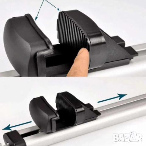 Универсални алуминиеви напречни греди Automat- Багажник с ключ за комби 120см, снимка 6 - Аксесоари и консумативи - 53032406