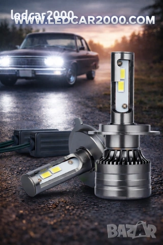 Лед Крушки mini Gold *CANBUS* 20000 lum. H1 H3 H4 H7 H11 HIR2 HB3 HB4 + Подарък LED T10, снимка 2 - Аксесоари и консумативи - 31774616