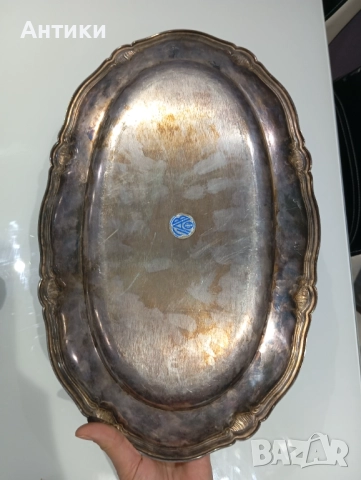 Стара посребрена табла , снимка 8 - Антикварни и старинни предмети - 52553140