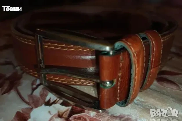 Мъжки Колан Изцяло от Естествена Кожа 115см. , снимка 2 - Колани - 50954033