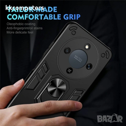 Калъф за Honor Magic8 Lite 5G - PC+TPU, с Ротационен стенд, Монтаж за Кола, 3 Цвята, Вкл. Протектор, снимка 7 - Калъфи, кейсове - 53174538