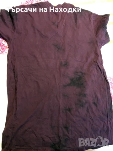 Мъжка тениска AFFLICTION Standard Series (стандартна серия) Wine Distressed Dark Lava Wash S Small, снимка 3 - Тениски - 50872694