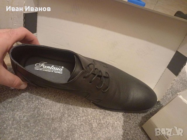 Официални мъжки обувки Fantasia , снимка 10 - Официални обувки - 42527706
