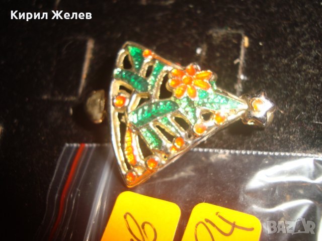 ПОЗЛАТЕНА КРАСИВА ЕМАЙЛИРАНА ВИНТИДЖ ФЛОРАЛНА БРОШКА 35884, снимка 6 - Други - 33792377