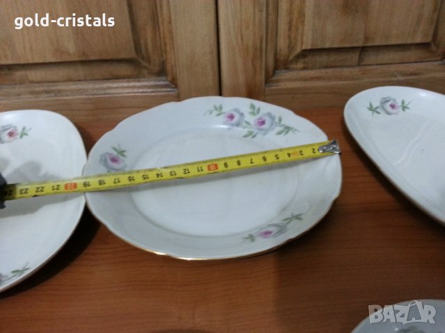 Стар български порцелан чинии, снимка 2 - Антикварни и старинни предмети - 36006524