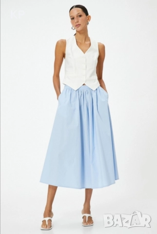 Нова разкроена пола с висока талия KOTON размер XL 