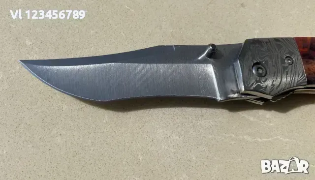 Сгъваем ловен нож Русия -Ст.65х13 ; размери 95х215, снимка 2 - Ножове - 49851933