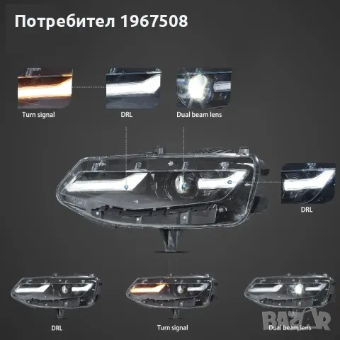 Комплект LED фарове с динамични мигачи за Chevrolet Camaro 2019 - 2024, снимка 2 - Части - 47995263