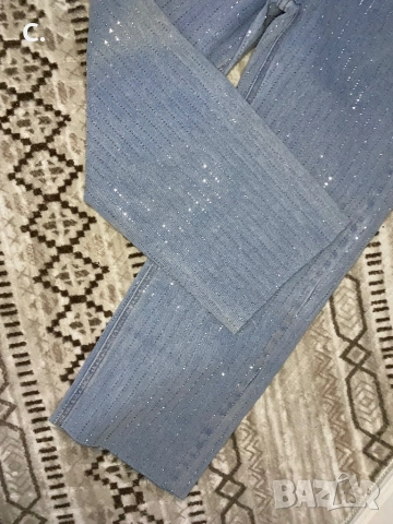 Дамски дънки с камъни, снимка 3 - Дънки - 52893586