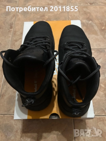 Timberland Черни мъжки обувки Набук. , снимка 3 - Ежедневни обувки - 52654411