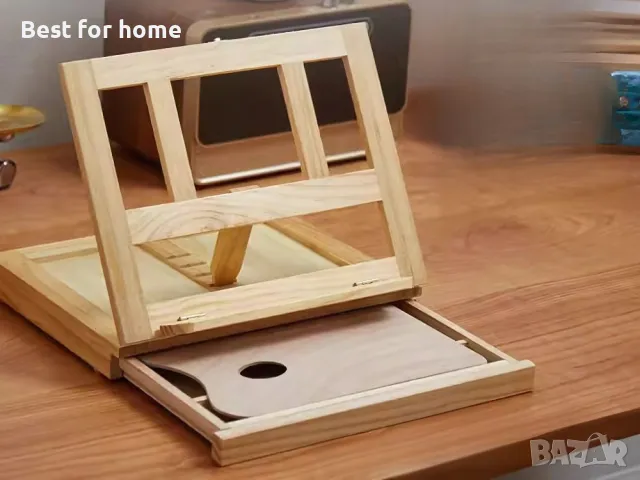 Статив с вградени чекмеджета  под формата на дървен куфар , снимка 2 - Други - 50006166