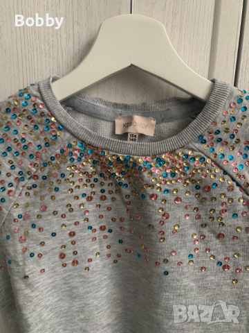 Блуза с пайети ONLY 9-10 години, снимка 2 - Детски Блузи и туники - 44715452