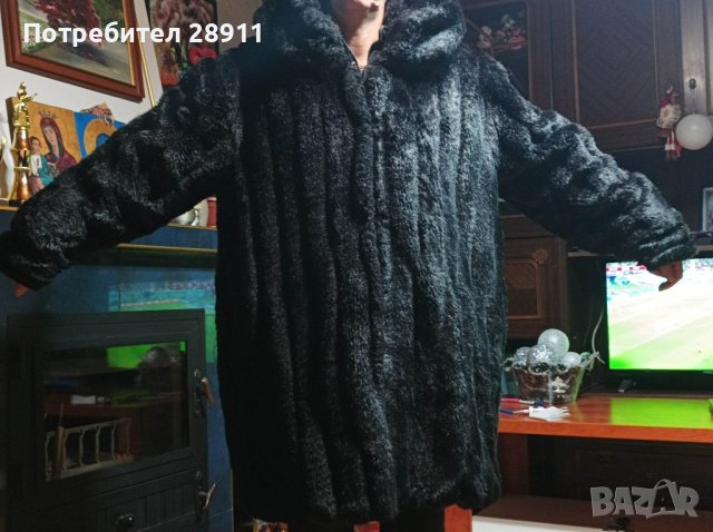 Палто от еко кожа, снимка 2 - Палта, манта - 39043301
